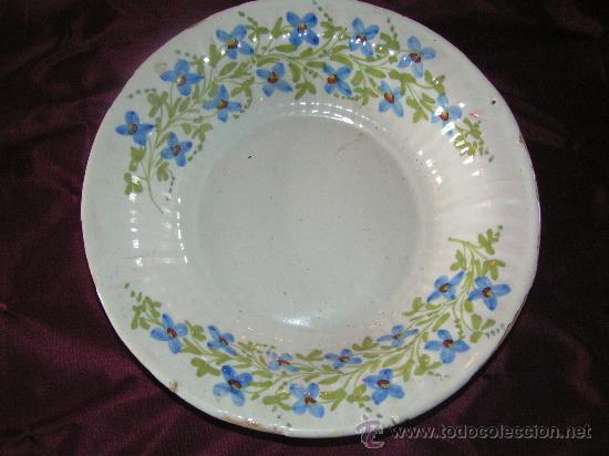 Antig&uuml;edades: Gran Plato Pintado a Mano - Foto 1