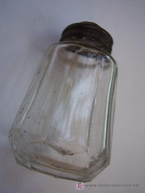 Antig&uuml;edades: Salero de cristal de plata - Foto 2