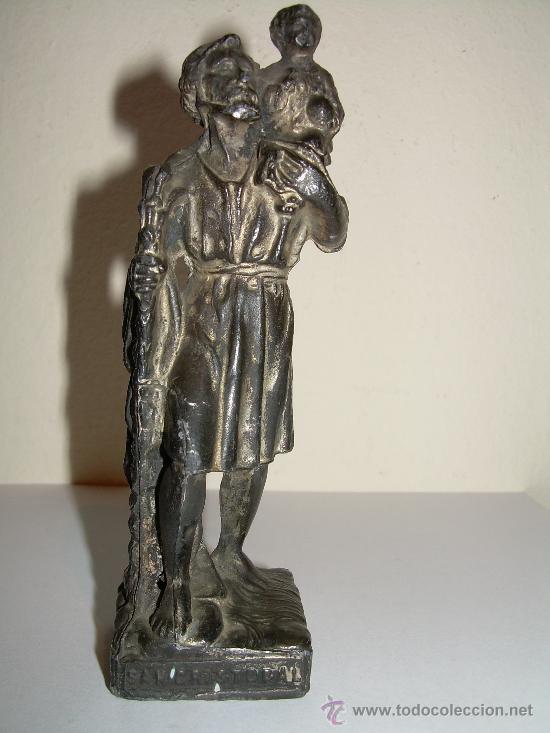 Antig&uuml;edades: FIGURA ANTIGUA DE SAN CRISTOBAL - Foto 1
