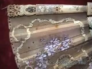 Antig&uuml;edades: ABANICO MARFIL POLICROMADO - Foto 4