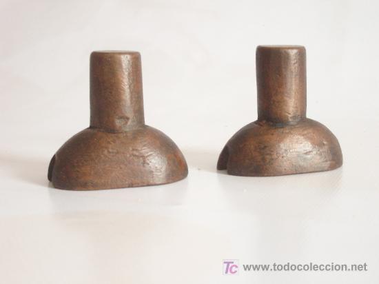 Antig&uuml;edades: Moldes para dulces realizado en madera con forma de nuez. - Foto 3