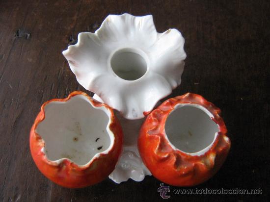 Antig&uuml;edades: ANTIGUO ESPECIERO DE PORCELANA - Foto 2