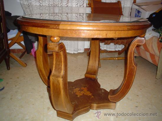 Antig&uuml;edades: Mesa de centro inglesa. - Foto 3