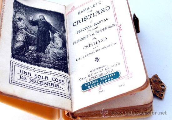 Antig&uuml;edades: DEVOCIONARIO DE PRIMERA COMUNI&Oacute;N CON TAPAS DE GALALITE - A&Ntilde;O 1921 - Foto 6
