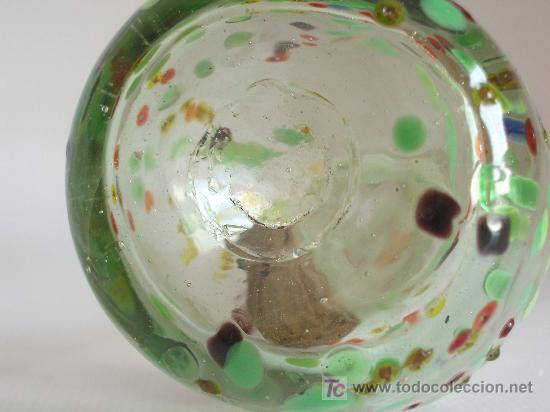 Antig&uuml;edades: Frasco de cristal soplado. - Foto 2