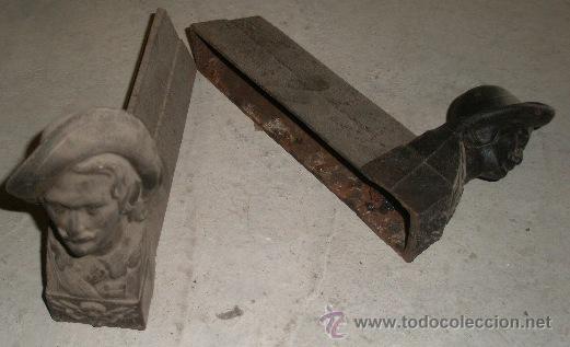 Antig&uuml;edades: Util chimenea, de hierro, fundici&oacute;n - Foto 2