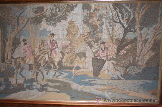 Antig&uuml;edades: TAPIZ ENMARCADO. REF. 1531 - Foto 1