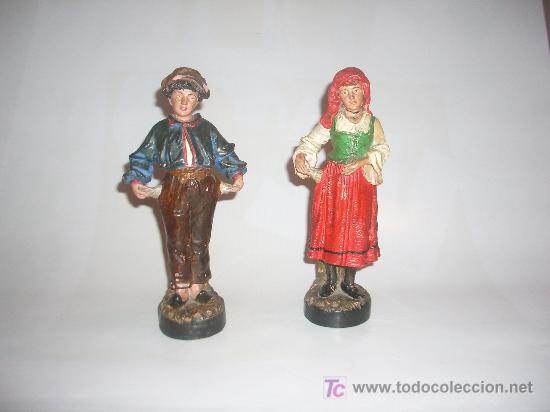 Antig&uuml;edades: Pareja de figuras en Terracota. - Foto 1