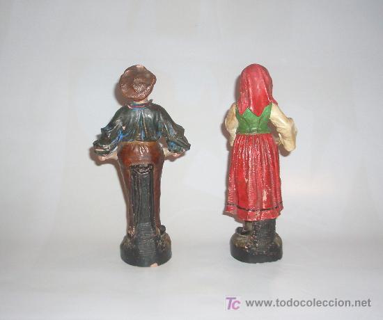 Antig&uuml;edades: Pareja de figuras en Terracota. - Foto 2