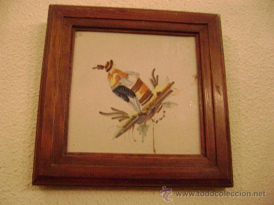 Antig&uuml;edades: AZULEJO VALENCIANO DE FIGURA - Foto 2
