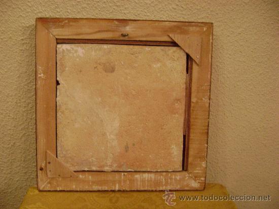 Antig&uuml;edades: AZULEJO VALENCIANO DE FIGURA - Foto 3