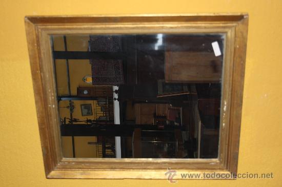 Antig&uuml;edades: ESPEJO MARCO DORADO REF.324 - Foto 1