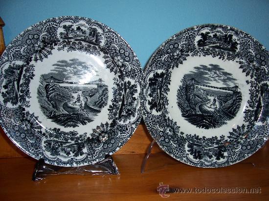 Antig&uuml;edades: 2 PLATOS DEL S XIX - Foto 1