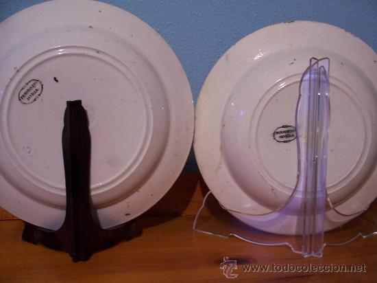 Antig&uuml;edades: 2 PLATOS DEL S XIX - Foto 2