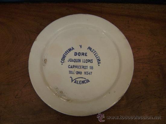 Antig&uuml;edades: PLATO DE LA  PASTELERIA DORE - Foto 1