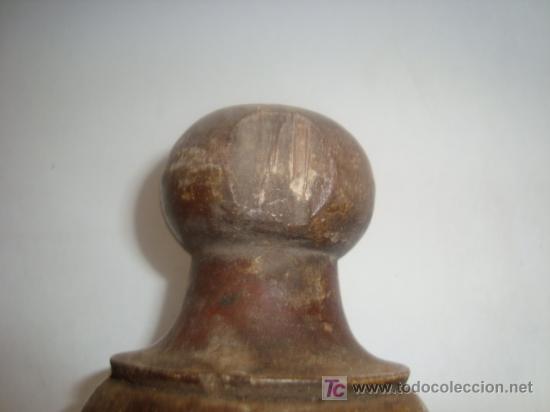 Antig&uuml;edades: antiguo terminal de madera noble, para restaurar, - Foto 2