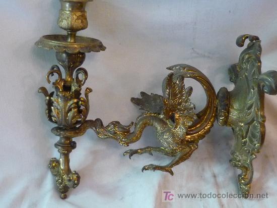 Antig&uuml;edades: Aplique de bronce - Foto 2