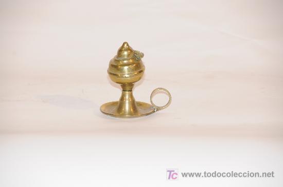 Antig&uuml;edades: Antiguo Candil en metal amarillo - Foto 1