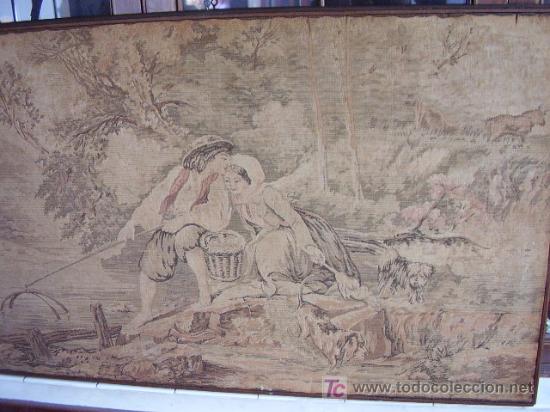 Antig&uuml;edades: Tapiz escena Rom&aacute;ntica - Foto 10