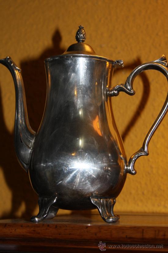 Antig&uuml;edades: CAFETERA DE 1900 BA&Ntilde;ADA EN PLATA REF.3126 - Foto 1