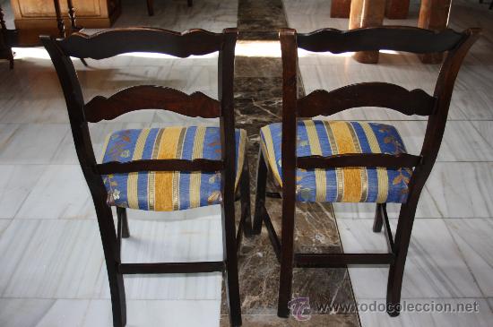 Antig&uuml;edades: PAREJA SILLAS ISABELINAS REF.4329 - Foto 3