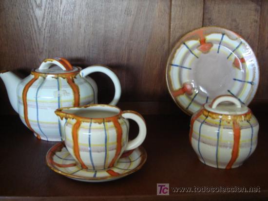 Antig&uuml;edades: ANTIGUO JUEGO DE TE A&Ntilde;O 1920