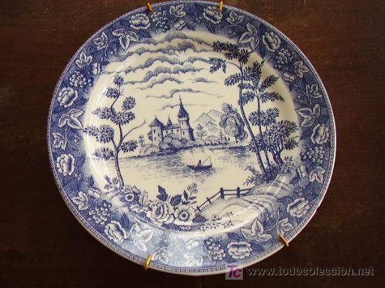 Antig&uuml;edades: Plato porcelana tipo ingl&eacute;s - Foto 1