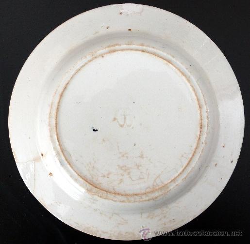 Antig&uuml;edades: PICKMAN Y CIA. - PLATO DE POSTRE - S. XIX - Foto 2