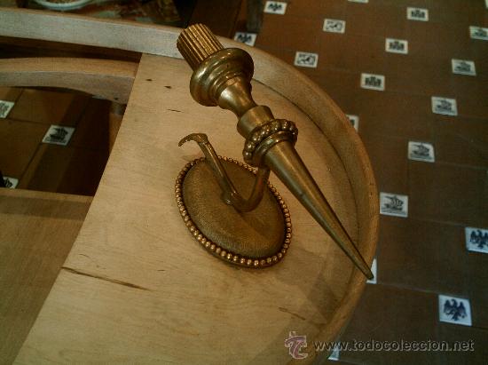 Antig&uuml;edades: Aplique de pared en bronce, antiguo. - Foto 3