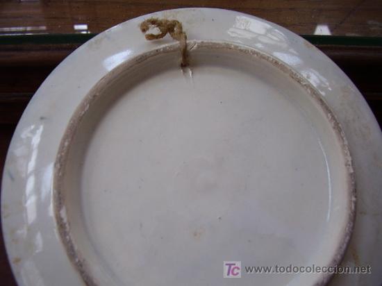 Antig&uuml;edades: Plato porcelana - Foto 2
