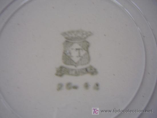 Antig&uuml;edades: Plato porcelana Santander - Foto 3