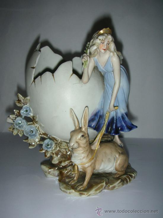 Antig&uuml;edades: porcelana biscuit antigua - Foto 1