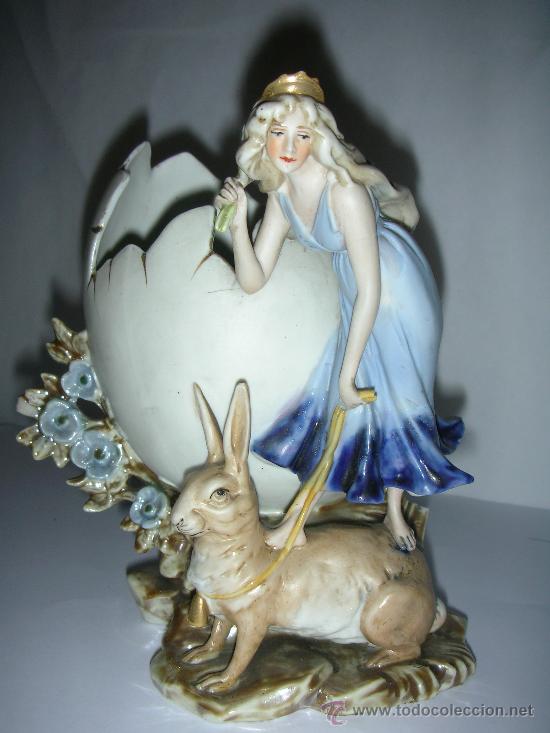 Antig&uuml;edades: porcelana biscuit antigua - Foto 2