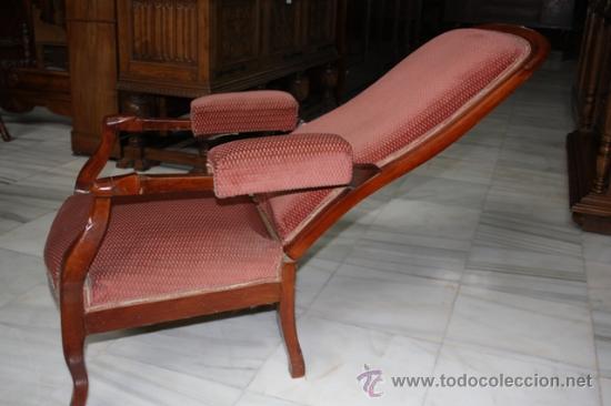 Antig&uuml;edades: SILL&Oacute;N DE 1900,RECLINABLE REF.4261 - Foto 4