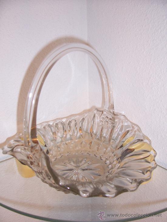Antig&uuml;edades: CESTO DE CRISTAL - Foto 1