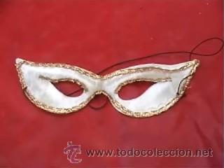 Antig&uuml;edades: MASCARA ANTIGUA CARNAVAL TELA