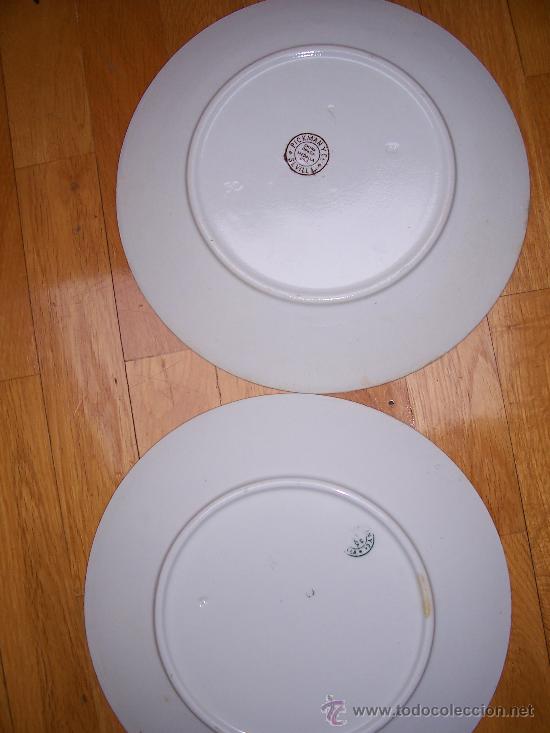 Antig&uuml;edades: 2 PLATOS PICKMAN  S XIX - Foto 2