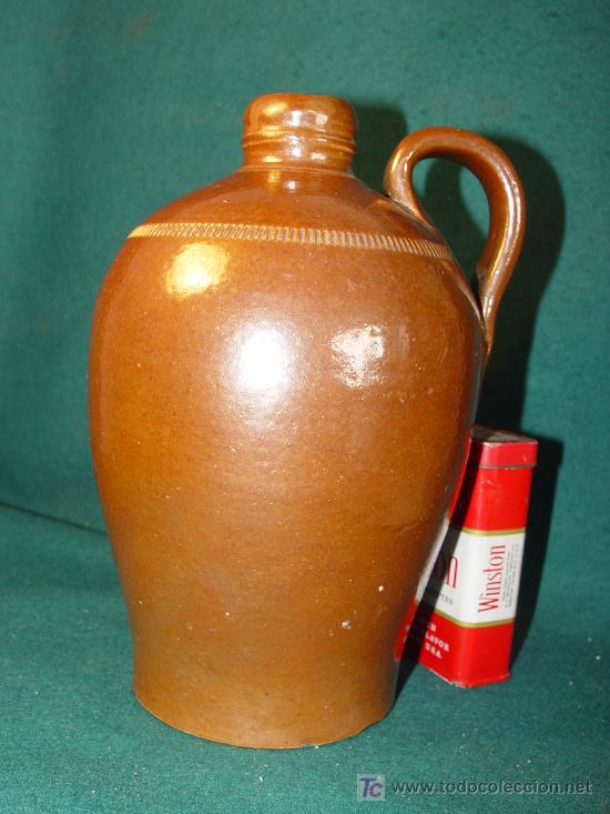 Antig&uuml;edades: CANTARO PEQUE&Ntilde;O DE GRES VITRIFICADO - 21 CM. - CANECO - - Foto 2