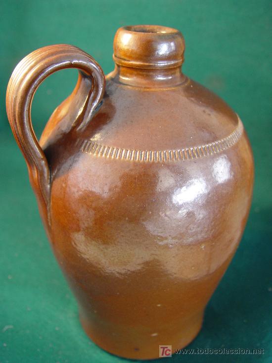 Antig&uuml;edades: CANTARO PEQUE&Ntilde;O DE GRES VITRIFICADO - 21 CM. - CANECO - - Foto 3