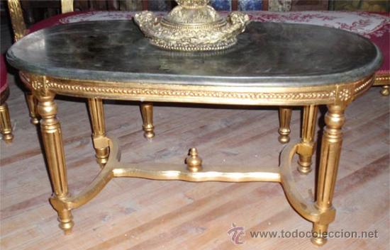 Antig&uuml;edades: sofa de 3 plazas y mesa . Estilo antiguo. - Foto 5