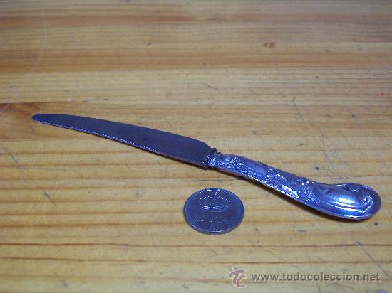 Antig&uuml;edades: Abrecartas con mango de plata. - Foto 1