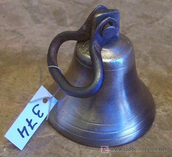Antig&uuml;edades: ANTIGUA CAMPANILLA DE BRONCE - Foto 1