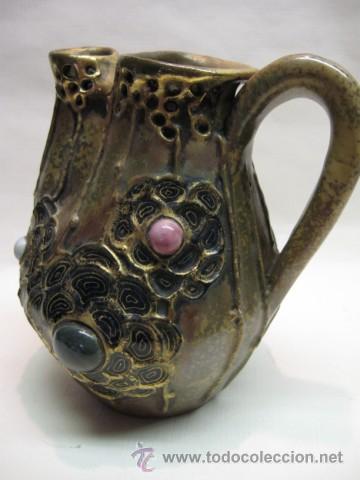 Antig&uuml;edades: JARRON ( AMPHORA ) DE RIESSNER, STELLMACHER Y KESSEL AUSTRIA. GEMAS MINERALES. ART NOUVEAU. PP.SG.XX