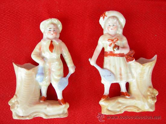 Antig&uuml;edades: PALILLEROS TENIS PORCELANA. - Foto 1