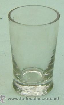 Antig&uuml;edades: VASO DE CRISTAL GRUESO-MEDIDA 5*8,5 CMS.