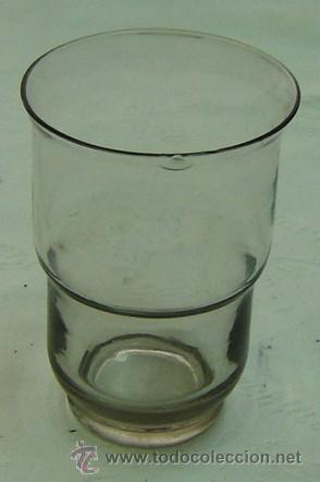 Antig&uuml;edades: VASO ANTIGUO DE CRISTAL -MEDIDA 8*11,5 CMS.