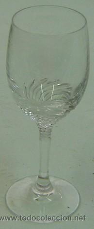 Oggetti Antichi: COPA DE LICOR -DETALLE CRISTAL TALLADO-MEDIDA 4*13 CMS.