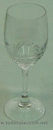 Oggetti Antichi: COPA DE LICOR -DETALLE CRISTAL TALLADO-MEDIDA 4*13 CMS.