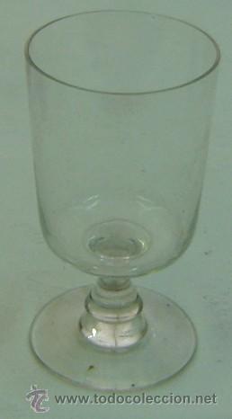 Antiguidades: COPA DE CRISTAL-PEQUE&Ntilde;O TOQUE LATERAL-MEDIDA 6,5*12,5 CMS.