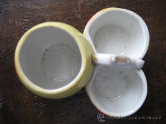 Antig&uuml;edades: ANTIGUO ESPECIERO DE PORCELANA - Foto 2